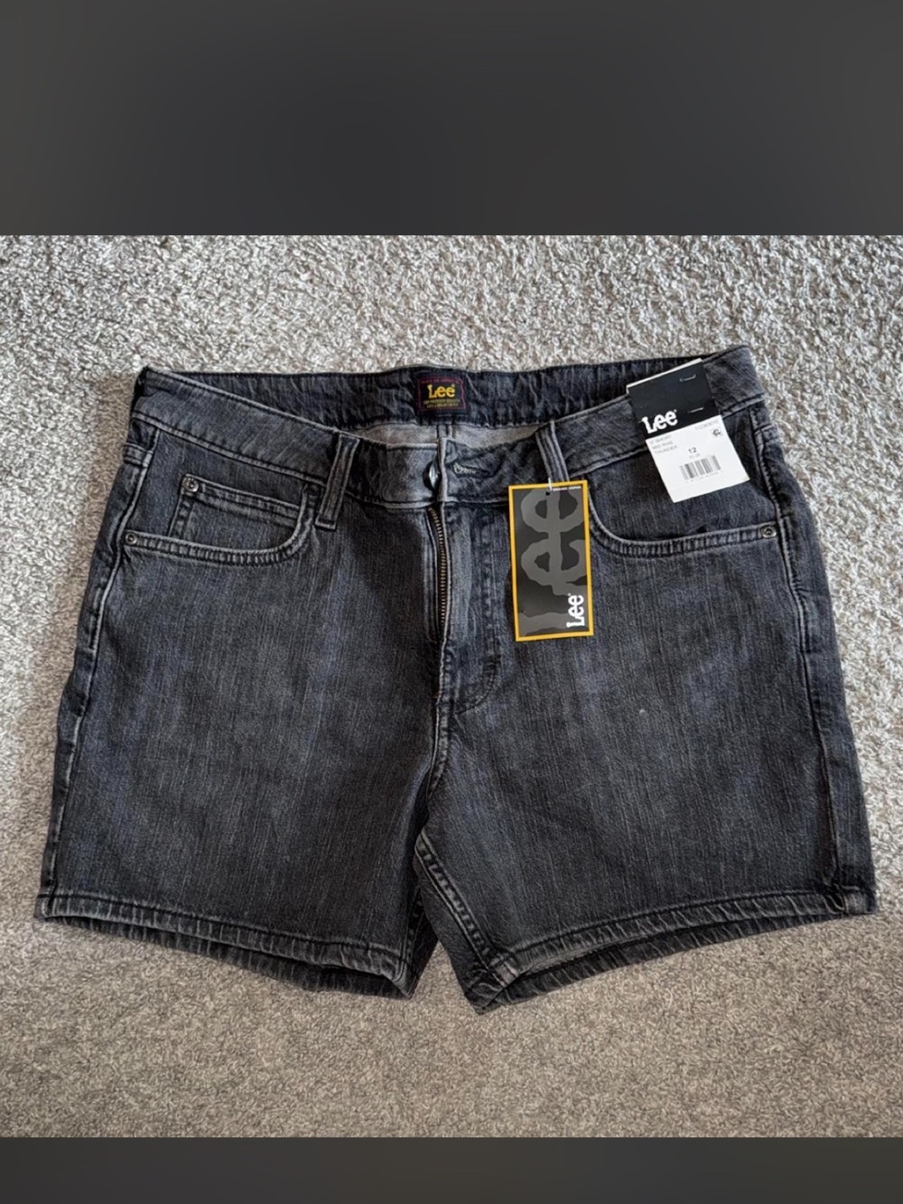 Lee Black Denim Shorts